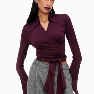 Tie-Up Wrap Shirt